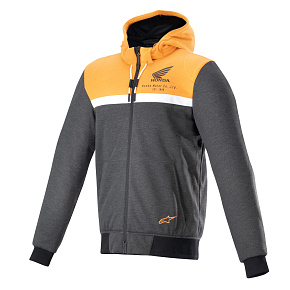 bunda CHROME STREET HOODIE HONDA kolekce, ALPINESTARS (černá/šedá/oranžová) bunda CHROME STREET HOODIE HONDA kolekce, ALPINESTARS (černá/šedá/oranžová)