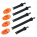 Náhradní pásky + přezky O´Neal pro boty RIDER PRO oranžová/černá