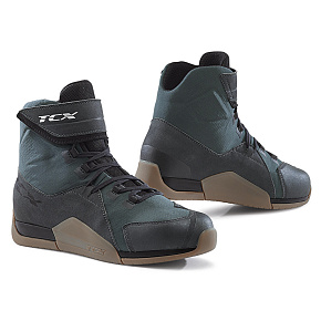 Moto boty TCX DISTRICT WP gunmetal/hnědé Moto boty TCX DISTRICT WP gunmetal/hnědé