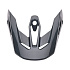 Náhradní kšilt Fox V3 Rs Helmet Visor - Solid  Black