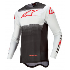 dres SUPERTECH FOSTER 2022, ALPINESTARS (bílá/černá/červená fluo) dres SUPERTECH FOSTER 2022, ALPINESTARS (bílá/černá/červená fluo)