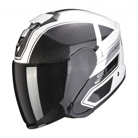 Moto přilba SCORPION EXO-S1 CROSS-VILLE bílo/černo/stříbrná
