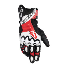 rukavice GP PLUS R V3, ALPINESTARS (černá/bílá/červená) 2025 rukavice GP PLUS R V3, ALPINESTARS (černá/bílá/červená) 2025