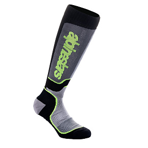 ponožky MX PLUS, ALPINESTARS (černá/šedá/žlutá fluo) 2027 ponožky MX PLUS, ALPINESTARS (černá/šedá/žlutá fluo) 2027