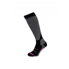 BLIZZARD Wool Sport ski socks, black/pink, 2023