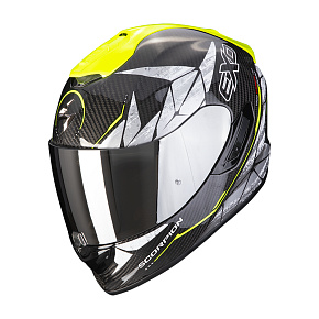 Moto přilba SCORPION EXO-1400 EVO CARBON AIR ARANEA černo/neonově žlutá Moto přilba SCORPION EXO-1400 EVO CARBON AIR ARANEA černo/neonově žlutá