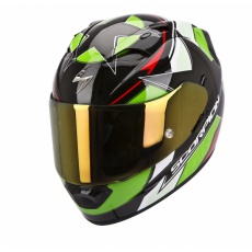 Moto přilba SCORPION EXO-1200 AIR STELLA černo/zeleno/červená Moto přilba SCORPION EXO-1200 AIR STELLA černo/zeleno/červená