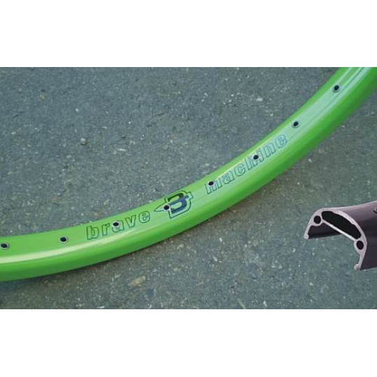 Brave Big Foot ráfek 26"  kawasaki zelený 36 děr - Limitovaná ed