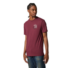 Pánské triko Fox Caveaut Ss Tech Tee  Dark Maroon