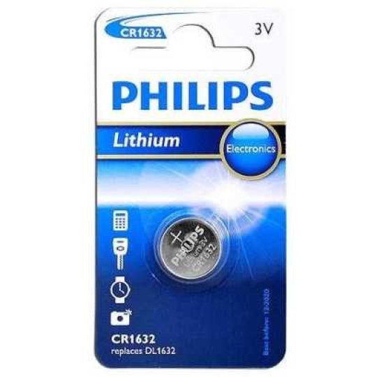 baterie lithiová PHILIPS CR1632, 3 V (1 ks)
