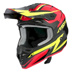 Moto přilba ASTONE MX800 RACERS červeno/neonově žlutá + 2 ks brýle ARNETTE zdarma Moto přilba ASTONE MX800 RACERS červeno/neonově žlutá + 2 ks brýle ARNETTE zdarma