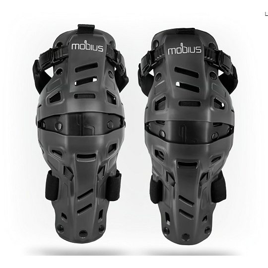 kolenní ortézy X8H HYBRID sada L/P, MOBIUS - USA (šedá/černá)