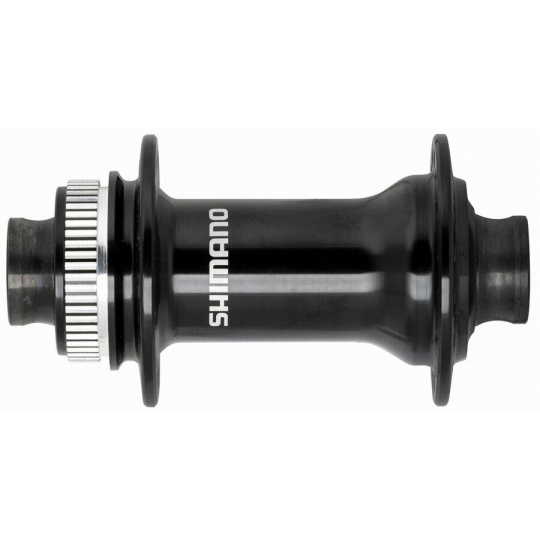 náboj disc SHIMANO HB-MT410 32děr Center lock 15mm e-thru-axle 100mm přední černý v krabičce