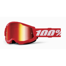 STRATA 2, 100% brýle červené, červené plexi, dětské STRATA 2, 100% brýle červené, červené plexi, dětské