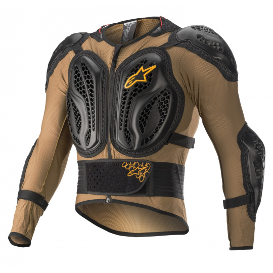 chránič těla BIONIC ACTION certifikace CE2 (EN 1621_2, EN 1621_3), ALPINESTARS (hnědá/černá)