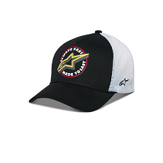 kšiltovka AORBIT TRUCKER, ALPINESTARS (černá/bílá)