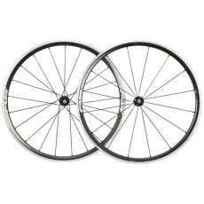 zapletená kola silniční SHIMANO WHRS300, pár, plášťová, 8-11 rychlostí, černá