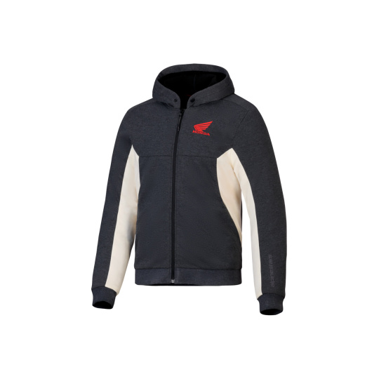 bunda CHROME V3 SPORT HOODIE HONDA kolekce, ALPINESTARS (tmavě šedá/krémová/červená) 2026