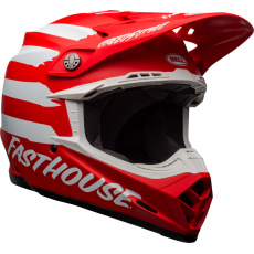 Motocyklová přilba Bell Bell Moto-9 Mips Fasthouse ignia Helmet  Matte Red/White