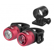 KELLYS Set osvětlení dobíjecí KLS IO USB set, red KELLYS Set osvětlení dobíjecí KLS IO USB set, red