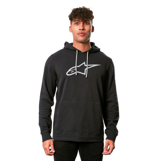 mikina AGELESS 2 HOODIE, ALPINESTARS (šedá/černá)