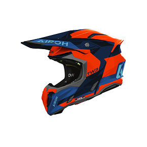 přilba TWIST 3 Fancy, AIROH (oranžová fluo-modrá lesklá) 2027