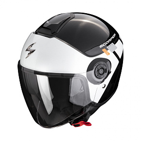 Moto přilba SCORPION EXO-CITY II MALL metalická černo/bílo/stříbrná Moto přilba SCORPION EXO-CITY II MALL metalická černo/bílo/stříbrná