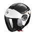 Moto přilba SCORPION EXO-CITY II MALL metalická černo/bílo/stříbrná