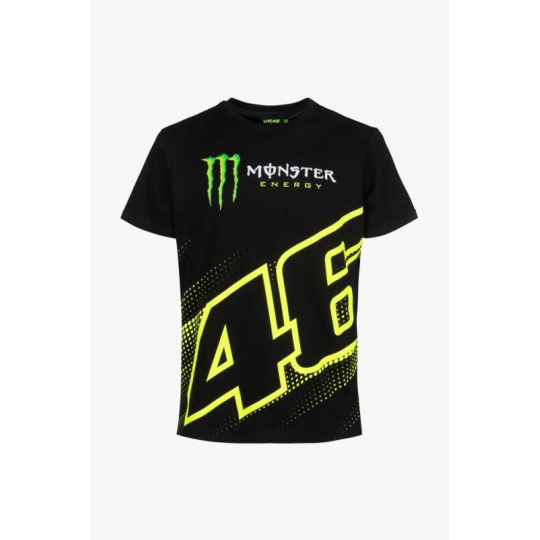 Tričko VR46 Valentino Rossi - Monster Energy černé - M