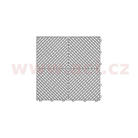 plastová dlaždice žebrovaná 40x40x1,8 cm PVC (šedá)