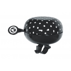 KELLYS Cyklistický Zvonek Bell 80 černé tečky KELLYS Cyklistický Zvonek Bell 80 černé tečky