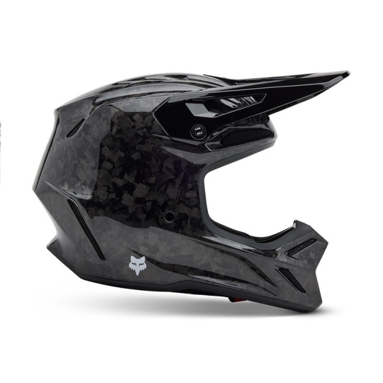 X přilba Fox V3 Rs Carbon Solid Helmet  Black