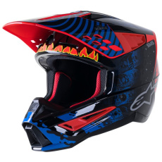 přilba S-M5 SOLAR FLARE, ALPINESTARS (černá/modrá/červená fluo/žlutá fluo) přilba S-M5 SOLAR FLARE, ALPINESTARS (černá/modrá/červená fluo/žlutá fluo)