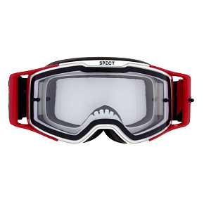 Red Bull Spect motokrosové brýle TORP bílo červené s čirým sklem Red Bull Spect motokrosové brýle TORP bílo červené s čirým sklem
