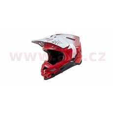 přilba SUPERTECH S-M10 DYNO 2021, ALPINESTARS (červená/bílá) přilba SUPERTECH S-M10 DYNO 2021, ALPINESTARS (červená/bílá)