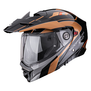 Moto přilba SCORPION ADX-2 KAMPS černo/měděná Moto přilba SCORPION ADX-2 KAMPS černo/měděná