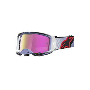 brýle VISION 8 MAVEN, ALPINESTARS (levandulová/černá, zrcadlové růžové plexi) 2027 brýle VISION 8 MAVEN, ALPINESTARS (levandulová/černá, zrcadlové růžové plexi) 2027