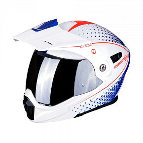Moto přilba SCORPION ADX-1 HORIZON bílo/červeno/modrá Moto přilba SCORPION ADX-1 HORIZON bílo/červeno/modrá