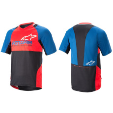 Alpinestars Drop 8.0 S/S Jersey dres Mid Blue/Bright Red Alpinestars Drop 8.0 S/S Jersey dres Mid Blue/Bright Red