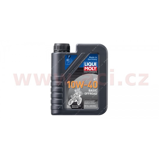 LIQUI MOLY Motorbike 4T 10W40 Basic Offroad, plně syntetický motorový olej 1 l