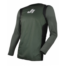 Dres JUST1 J-FLEX MTB/LS HYPE army zeleno/černo/bílý Dres JUST1 J-FLEX MTB/LS HYPE army zeleno/černo/bílý