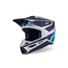 přilba S-M3 HEAT, ALPINESTARS (stříbrná/modrá/černá matná) 2026
