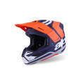 přilba SUPERTECH S-M7 CORE, ALPINESTARS (oranžová/modrá/bílá/matná) 2026