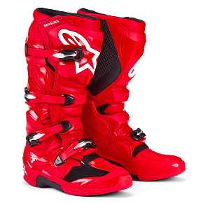 boty TECH 7, ALPINESTARS (červená) 2027