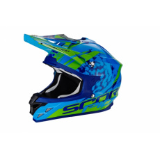 Moto přilba SCORPION VX-15 EVO AIR KISTUNE modro/zelená Moto přilba SCORPION VX-15 EVO AIR KISTUNE modro/zelená
