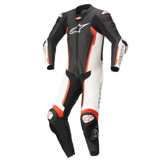 jednodílná kombinéza MISSILE 2, TECH-AIR kompatibilní, ALPINESTARS (černá/bílá/červená fluo) 2024