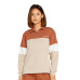 Dámská mikina Volcom Coco Ho Mock Neck Dark Clay 