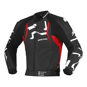 Moto bunda RICHA STRADALE černo/červená kožená Moto bunda RICHA STRADALE černo/červená kožená
