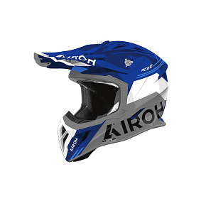 přilba AVIATOR ACE 2 Fury, AIROH (modrá lesklá) 2027 přilba AVIATOR ACE 2 Fury, AIROH (modrá lesklá) 2027