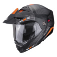 Moto přilba SCORPION ADX-2 CAMINO matná černo/stříbrno/oranžová